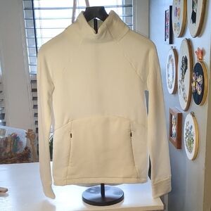 Athleta Off-White High-Neck Pullover